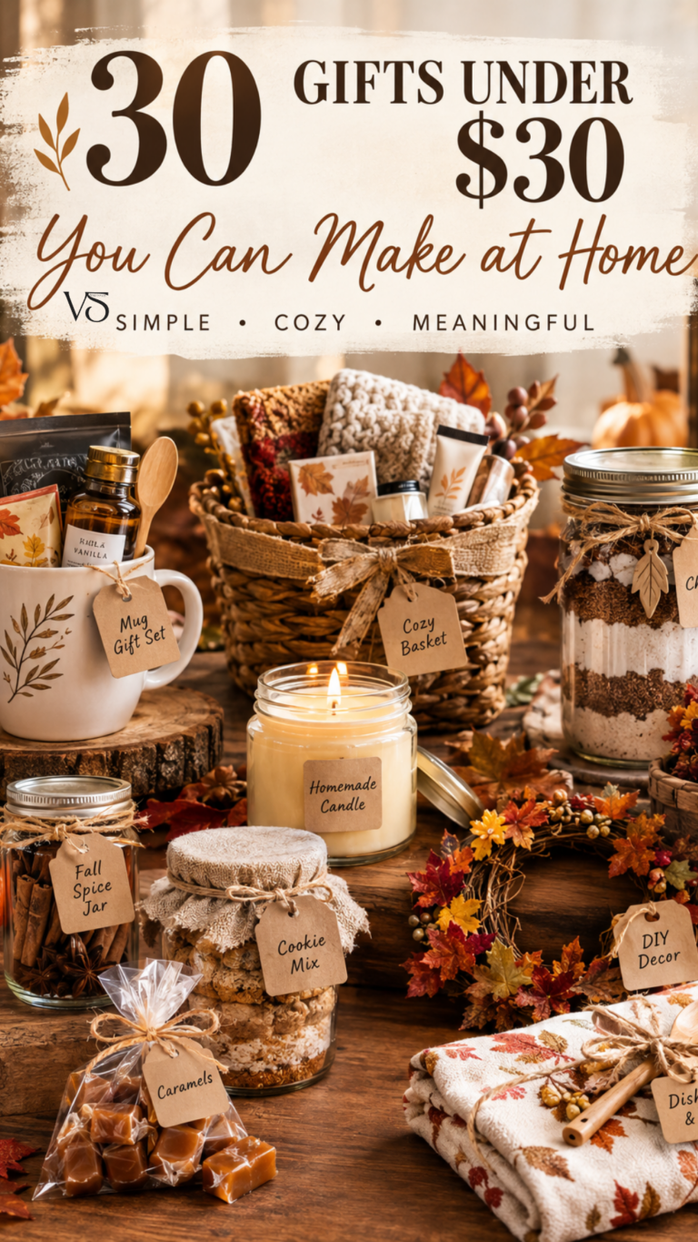 30 DIY Fall Gifts Under $30 at Home